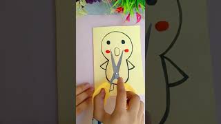 DIY paper easy and cute craft #shorts #youtube #creative #paper