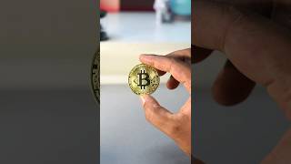 Gold Plated Bitcoin Coin | #btc #shorts