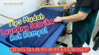 Tips Mudah Laundry Setrika Rok Rempel  @rendslaundries22 ​