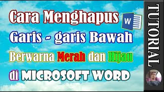 Cara Menghapus Garis Bawah Berwarna Di Microsoft Word