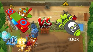 God Boosted Sharper Darts Ace vs 100 ZOMG’s BTD6