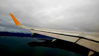 RAINY TAKEOFF! Cebu Pacific Airbus A320-271N Taxi, Takeoff at Tacloban Airport