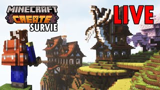 Je continue mon AVENTURE Survie en LIVE | Minecraft Create 1.20