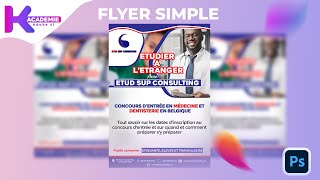 FLYER SIMPLE AVEC ADOBE PHOTOSHOP