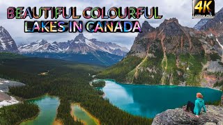 Colourful Lakes Of Canada || Yoho National Park || Truly Amazing || 4K HD Video