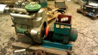 Lister HA3 with Stamford 230VAC generator, first testrun no-load.