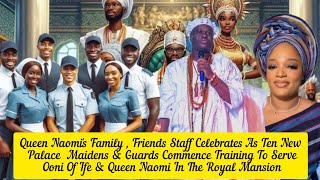 Queen Naomi's Family , Friends Staff Celebrate Over Ten New Palace  Staff