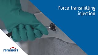 Force-transmitting injection