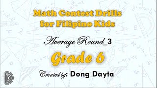 Math Contest Drills For Filipino Kids Average Round Grade 6 Set 3