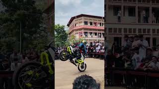 Bike stunt in NIT calicut | dbz teams | #bikestunt #stunt #youtubeshorts #youtube #shorts