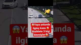 Yaya yolunda bisiklet kazası ⁉️