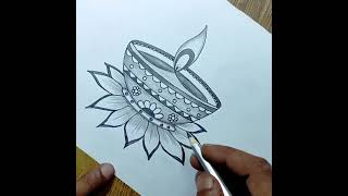 Diya drawing/Dipawali drawing/Diwali special drawing