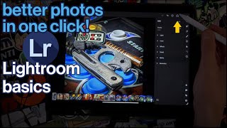 make your photos better in one click! lightroom mobile app basics tutorial