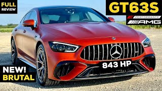 2023 Mercedes AMG GT 63 S 4 Door Coupe 843HP V8 Sound FULL DRIVE Review Acceleration Launch Control