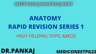 anatomy revision part #mcq |fmge|neetpg22|inicet|next