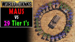 Can You Kill A Maus With A Tier 1? - World Of Tanks