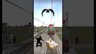 Big stone & Jcb vs train|Monkey funny video#short#Bridgestone#JCB#train#monkey#viral #trending#omvfx