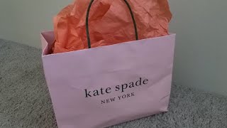 Kate Spade bag reveal, but first....