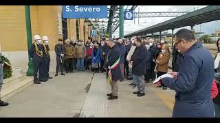 San Severo, in ricordo delle otto vittime della sciagura ferroviaria del 3 aprile 1989.