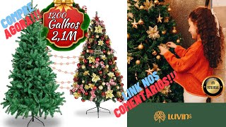 COMPRE AGORA!!! Árvore De Natal Pinheiro Grande Luxo Cheia Premium 2 10m 1200 Galhos