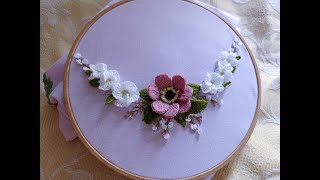 3D flower embroidery/Hand embroidery design- Leisha's Galaxy embroidery.