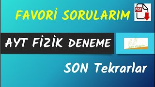 AYT Deneme Sınavı (SEÇTİĞİM Sorular) PDF