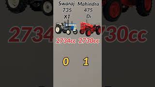 Swaraj 735 XT vs Mahindra 475 Di// 40-42HP Tractors 🔥🔥🔥🔥 #shorts