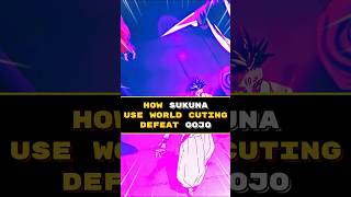 How Sukuna Defeat Gojo satoru #jujutsukaisen #anime #shorts