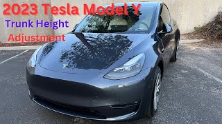 How to Adjust Height of Tesla Model Y Trunk/Liftgate Tutorial 2023