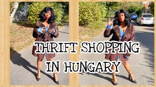 THRIFT SHOPPING AND STYLING WITH ME 🥰 IN HUNGARY