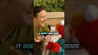 Maybe Don`t Show This One To Your Kids...😂🤣😅 - RickyGervais Being Interviewed By Elmo #shorts