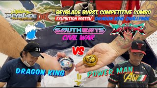 The Dragon King VS Power Man | Beyblade Burst Competitive Exhibition Match ベイブレードバースト