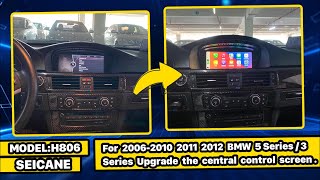 DIY Car screen upgrade tutorial for 2006-2012 BMW 5 3 Series! Support Carplay & Android-auto