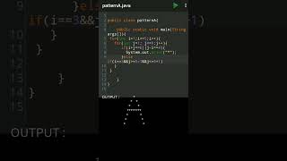 pattern letter 'A'   java programing  #javapattern #java  #javaprogramming #coding #pyramidpattern