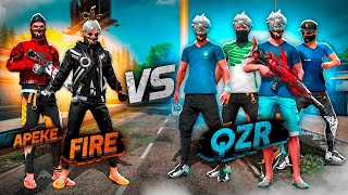 FIRE KZ АРМИЯДАН КЕЛІП QZR дің 4-МАСТЕРІНЕ ҚАРСЫ ОЙНАДЫҚ (Free Fire)