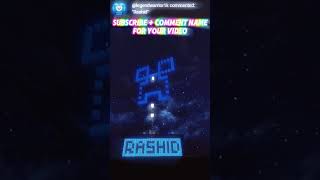 Comment name for your video (Rashid) #minecraft #game #minecraftgameplay #name #gaming #hamizuse