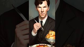 What does Benedict Cumberbatch eating? #aimbotfreefire #aifood #aigenerated