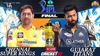 🔴LIVE : TATA IPL 2023 | CSK vs GT | FINAL SHOWDOWN | Cricket 22 | blackops rebornyt