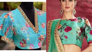 Top 120 floral/flower blouse designs for sarees  | அழகிய பூ வேலைப்பாடு  ப்ளவுஸ் டிசைன்கள் | #_2020