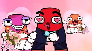 ALPHABET LORE and TWINS Sister get MARRIED | Rainbow Friends Animation