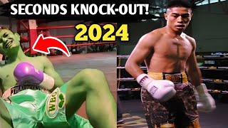 FEB 14, 2024❗PINOY WBO CHAMPION SEGUNDO LANG KNOCK-OUT AGAD ANG THAI BOXER SA TATLONG SUNTOK