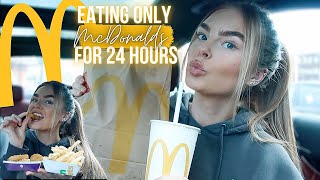 I ATE ONLY MCDONALDS FOOD FOR 24 HOURS!!! | FAST FOOD CHALLENGE 2021 | DAIRY FREE