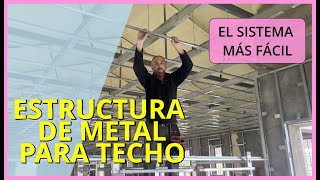 ⭐️TECHO ACÚSTICO de #Pladur - PASO A PASO 👷‍♂️ con perfiles de grandes luces y amortiguadores