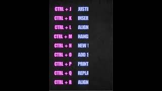 Computer A to Z shortcut keys | Ctrl A to Z shortcut keys #keyboard #shorts #viral #trending