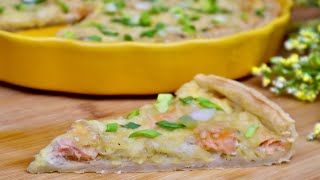 Пирог с красной рыбой. Вкуснейший рыбный пирог из слоеного теста / Salmon pie. Fish pie. Eng sub