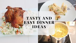 3 TASTY, QUICK AND EASY DINNER IDEAS || LENTIL SOUP | CHICKEN ON A BEER BOTTLE | PASTA CASSEROLE