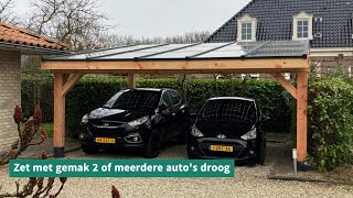 Carport met zonnepanel XL