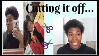 I CUT my hair off | bald cut on my natural hair