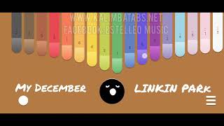 My December - Linkin Park | Kalimba Tutorial [EASY] #linkinpark #kalimba