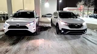 Battle of the MidTrims: Honda CRV Sport VS Toyota Rav4 XLE Walkaround TAGALOG